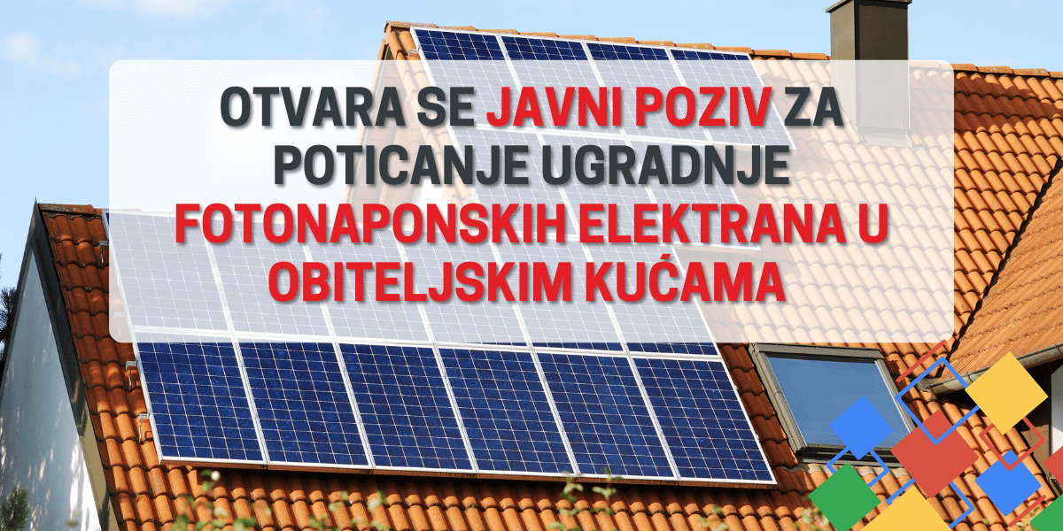 Poziv mještanima Općine Oriovac za poticanje ugradnje fotonaponskih elektrana na obiteljskim kućama