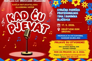 Zadnji dan prijava za dječju glazbenu večer „Kad ću pjevat“