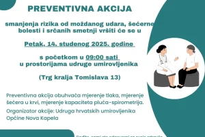 Preventivna akcija u Novoj Kapeli: Besplatni zdravstveni pregledi za građane
