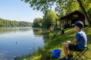 Dječje natjecanje u lovu ribe na plovak