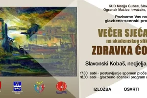 Najava: Večer sjećanja na akademskog slikara Zdravka Ćosića