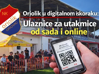 Oriolik u digitalnom iskoraku: ulaznice za utakmice od sada i online