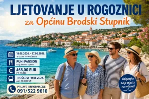 Organizirano ljetovanje u Rogoznici za mještane Općine Brodski Stupnik