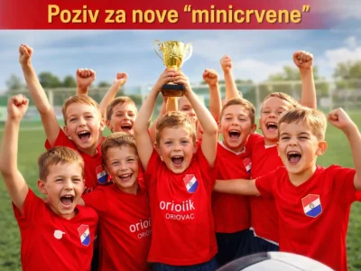 Otvoreni upisi u Školu nogometa Oriovac: poziv za nove „minicrvene