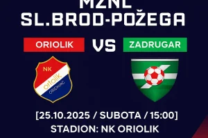 Oriolik danas dočekuje Zadrugar u 10. kolu MŽNL SB–PŽ