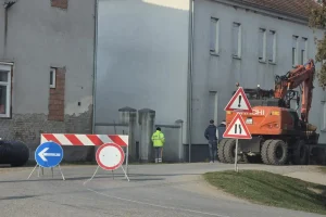 Radovi u centru Slavonskog Kobaša